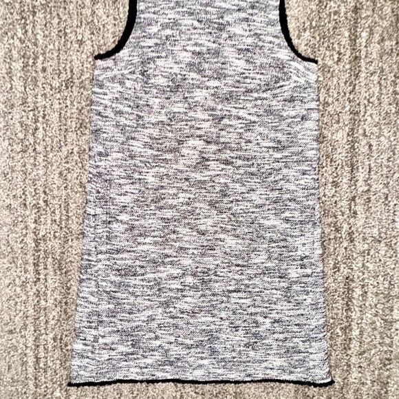 LOFT Ann Taylor Womens Boucle Sleeveless Retro Mod Shift Black White Multi Dress - Picture 3 of 10